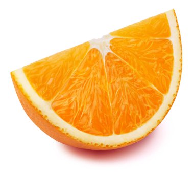 Portakal dilim izole