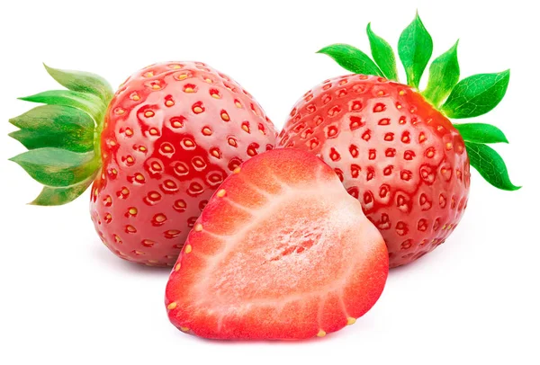 Beyaz yapraklı çilekler