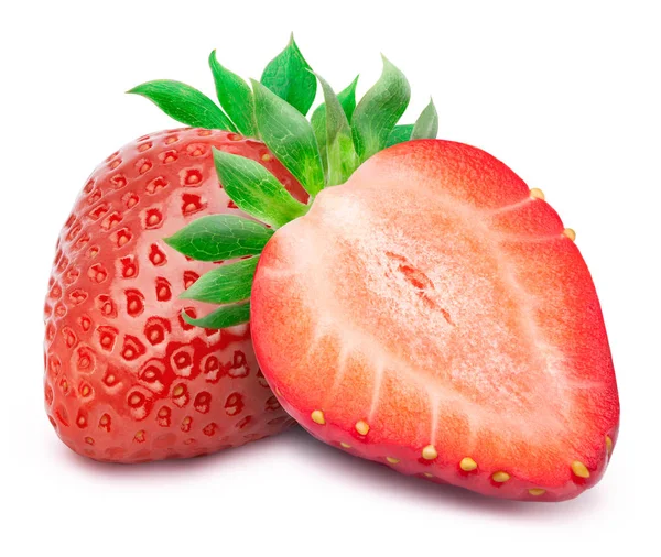 Beyaz yapraklı çilekler