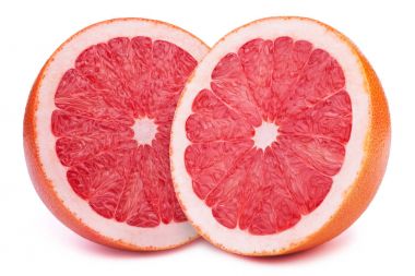 İzole greyfurt halfs