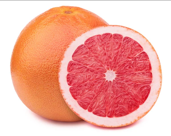 葡萄柚上白色隔离 — 图库照片