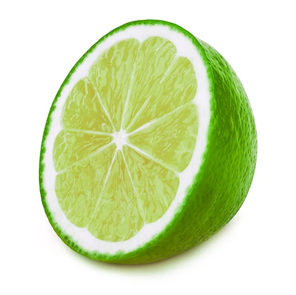 Half of lime isolated — Stock Photo, Image
