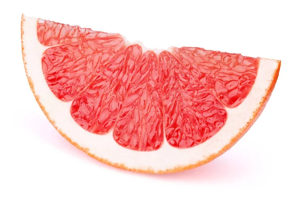 Grapefrukt frukt skiva isolerade — Stockfoto