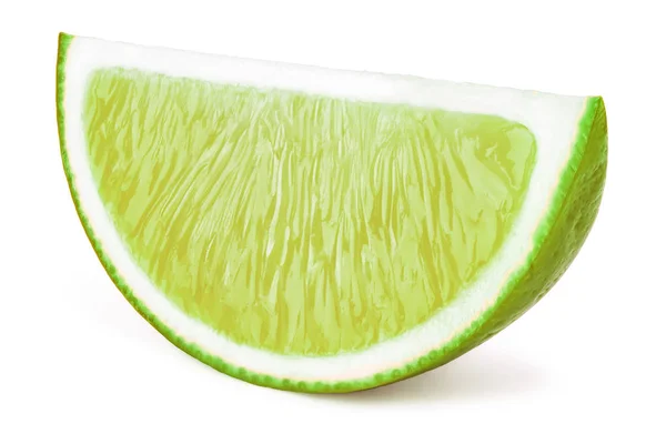Lime fruit slice isolated — Stock Photo, Image