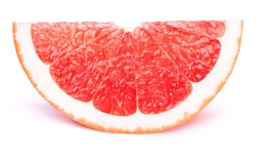 Greyfurt meyve dilim beyaz izole