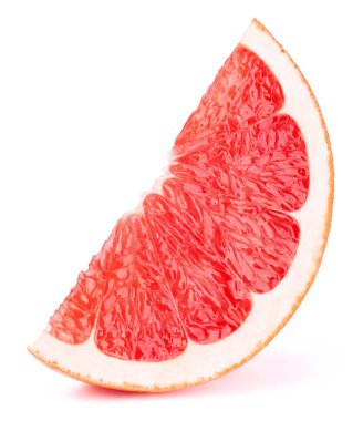 Greyfurt meyve dilim beyaz izole