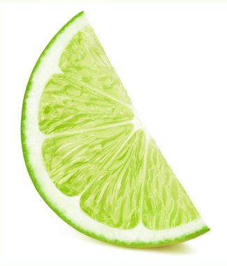 beyaz izole limon meyve dilimi
