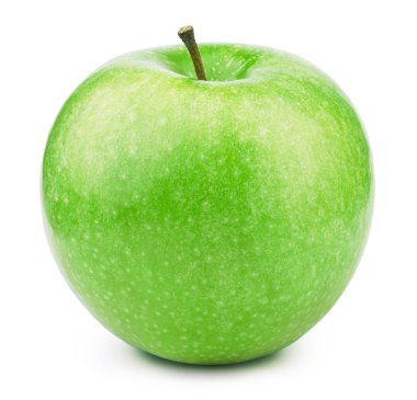 Taze yeşil elma beyaz üzerinde izole