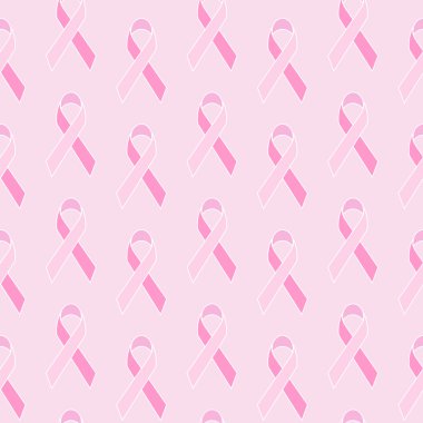 Meme Kanseri Bilinçlendirme pembe geometrik şerit ile Seamless Modeli.