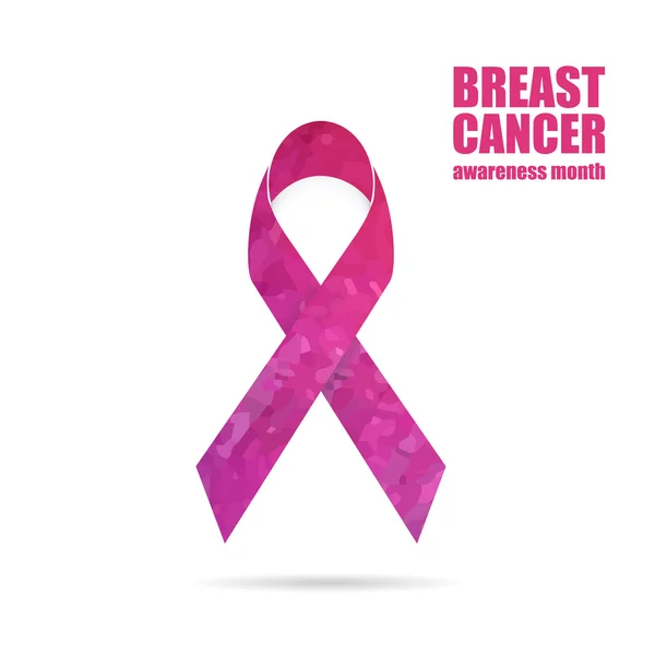 Meme Kanseri Bilinçlendirme pembe geometrik şerit. 