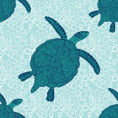 kaplumbağaları ile Seamless Modeli. 