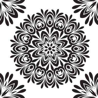 Vektör seamless modeli boho tarzı. 