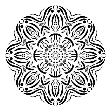 Mandala yuvarlak süsleme