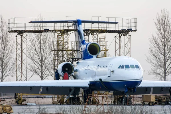 Réparation Entretien Aéronefs Passagers Sur Base Technique Aéronautique — Photo