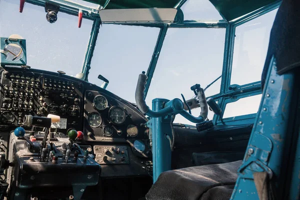 Cockpit Avião Retro — Fotografia de Stock