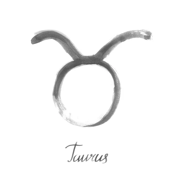 Abstrakt bild av zodiaken logga taurus. — Stockfoto