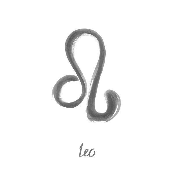 Ilustración abstracta del signo del zodíaco Leo —  Fotos de Stock