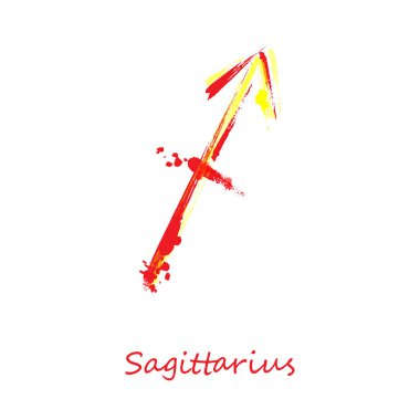 Burç yay soyut gösteren resim