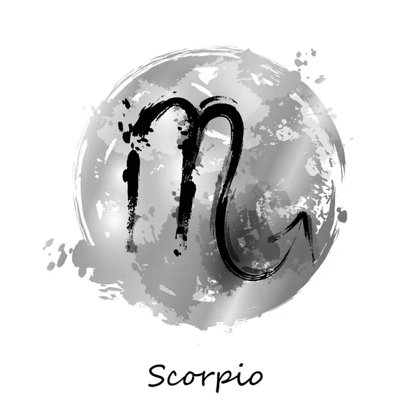 Illustrazione astratta del segno zodiacale Scorpione . — Vettoriale Stock