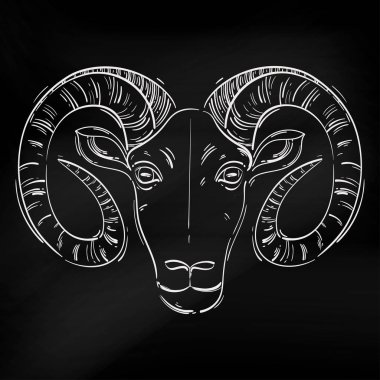 Bir RAM soyut illüstrasyon vektör. 