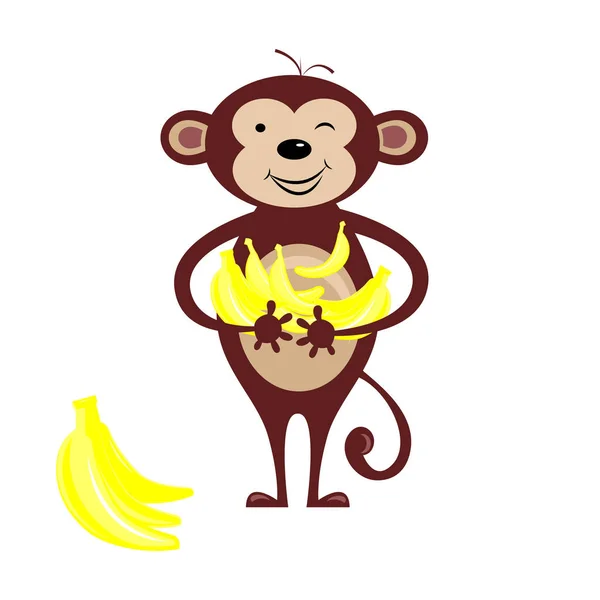 Vektor abstrakte Illustration von Affen. Lustiges Tier. — Stockvektor