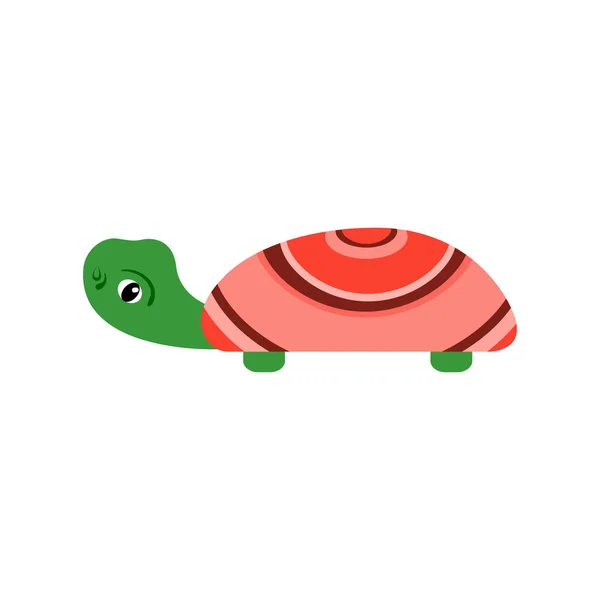 Ilustracja wektorowa żółwia. Śmieszne zwierzęta — Wektor stockowy