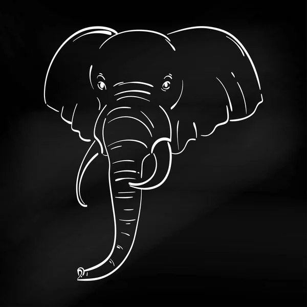 Abstrakta illustrationen av en elefant. — Stock vektor