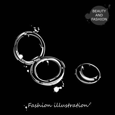 Toz vektör Illustration. Moda illüstrasyon. 