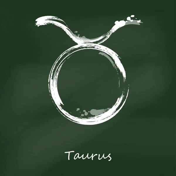 Illustration abstraite du signe du zodiaque taurus . — Image vectorielle