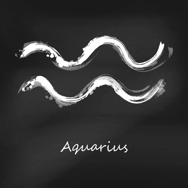 Ilustración abstracta del signo del zodíaco Acuario . — Vector de stock