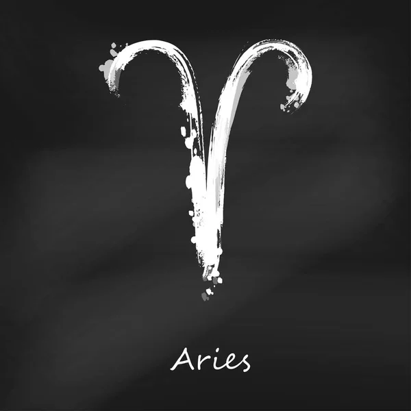 Ilustración abstracta del signo del zodíaco Aries . — Archivo Imágenes Vectoriales