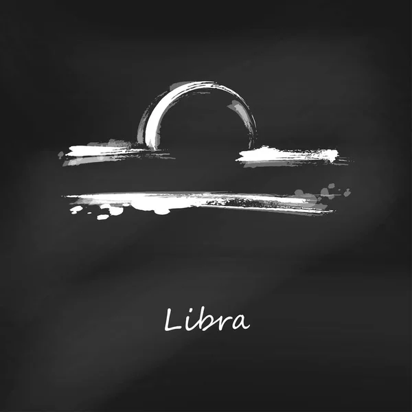 Ilustración abstracta del signo del zodíaco Libra . — Vector de stock