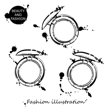 Göz farı ile soyut illüstrasyon vektör. 