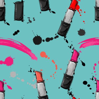 Vektör soyut seamless modeli ruj.