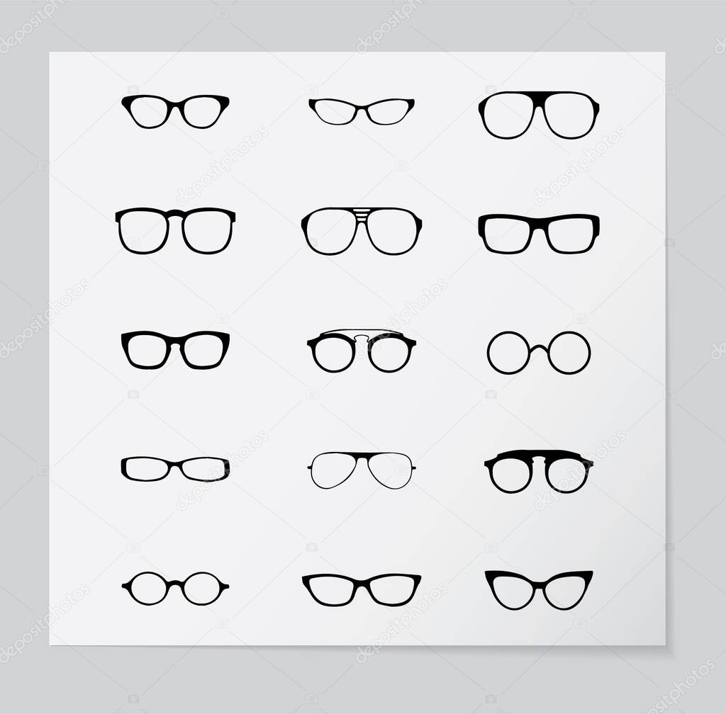 Glasses and sunglasses icon