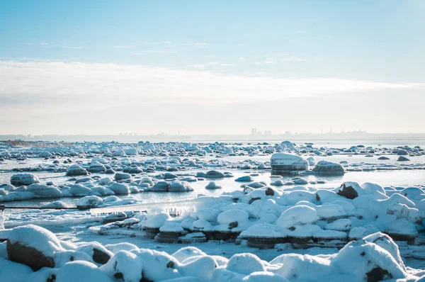 Зимняя Вода Льду — стоковое фото