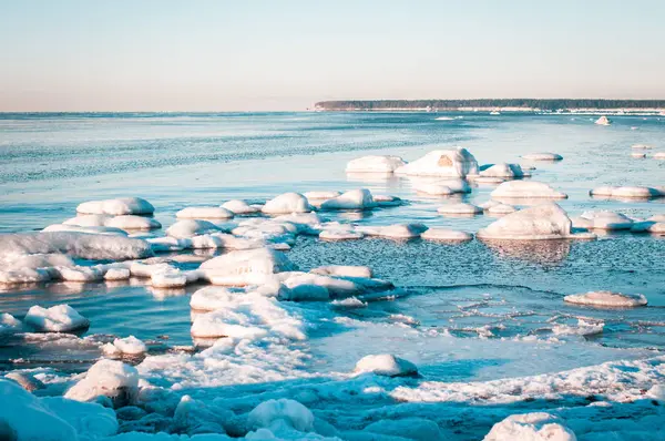 Зимняя Вода Льду — стоковое фото