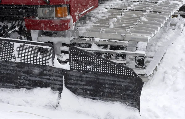 Temporada Inverno Veículo Limpeza Neve Veículo Serviço Inverno — Fotografia de Stock