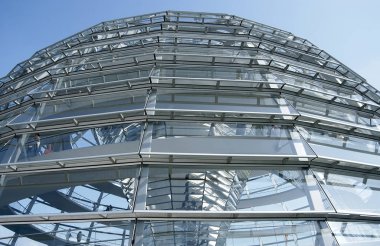 Berlin, Almanya bundestag, cam Bundestag kubbesi 