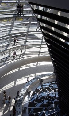 Berlin, Almanya bundestag, cam Bundestag kubbesi 