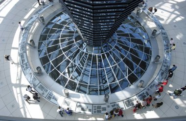 Berlin, Almanya bundestag, cam Bundestag kubbesi 