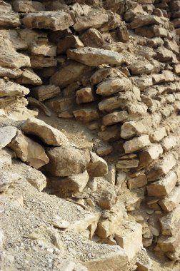 Kahire, Mısır çölü ve piramit mimarisi tuğlaları 