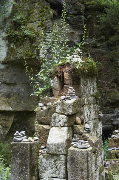 Antiguas Ruinas Antiguas Piedras Rocas — Foto de Stock