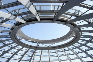 Berlin, Almanya bundestag, cam bundestag, kubbe cam bloklar 