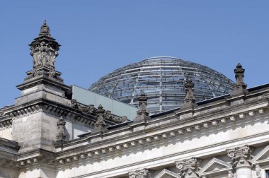 Berlin, Almanya bundestag, cam Bundestag kubbesi 