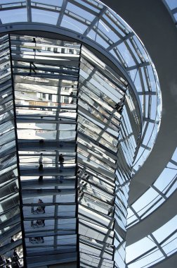 Berlin, Almanya bundestag, cam Bundestag kubbesi 