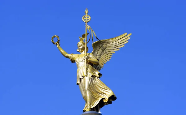 Berlin Germany Victory Column Monument Blue Sky — Stockfoto