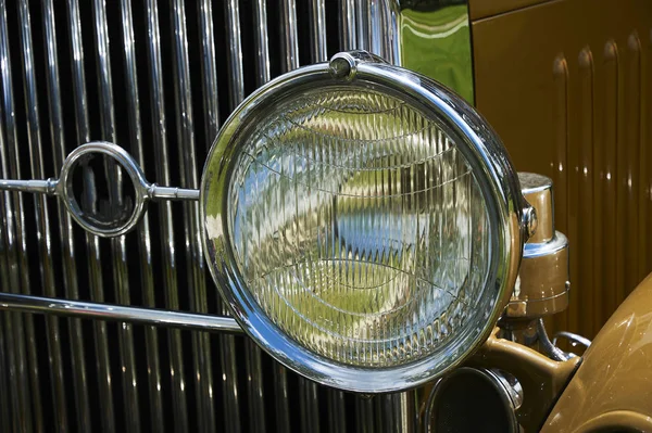 Retro Vintage Close Car Lamp — Stock Photo, Image