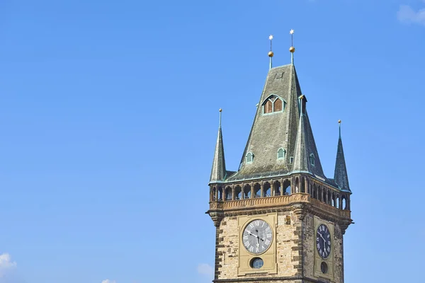 Torre Del Reloj Ciudad Vieja Praga República Checa — Foto de Stock