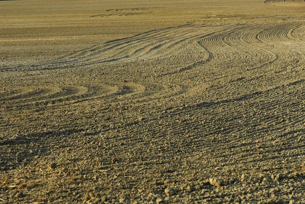 Countryside Agricultural Field Ground Soil — Stockfoto